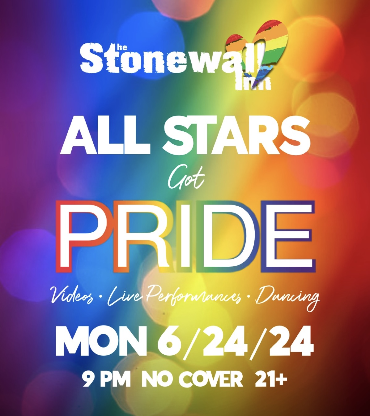 Promo graphic for All Stars Pride